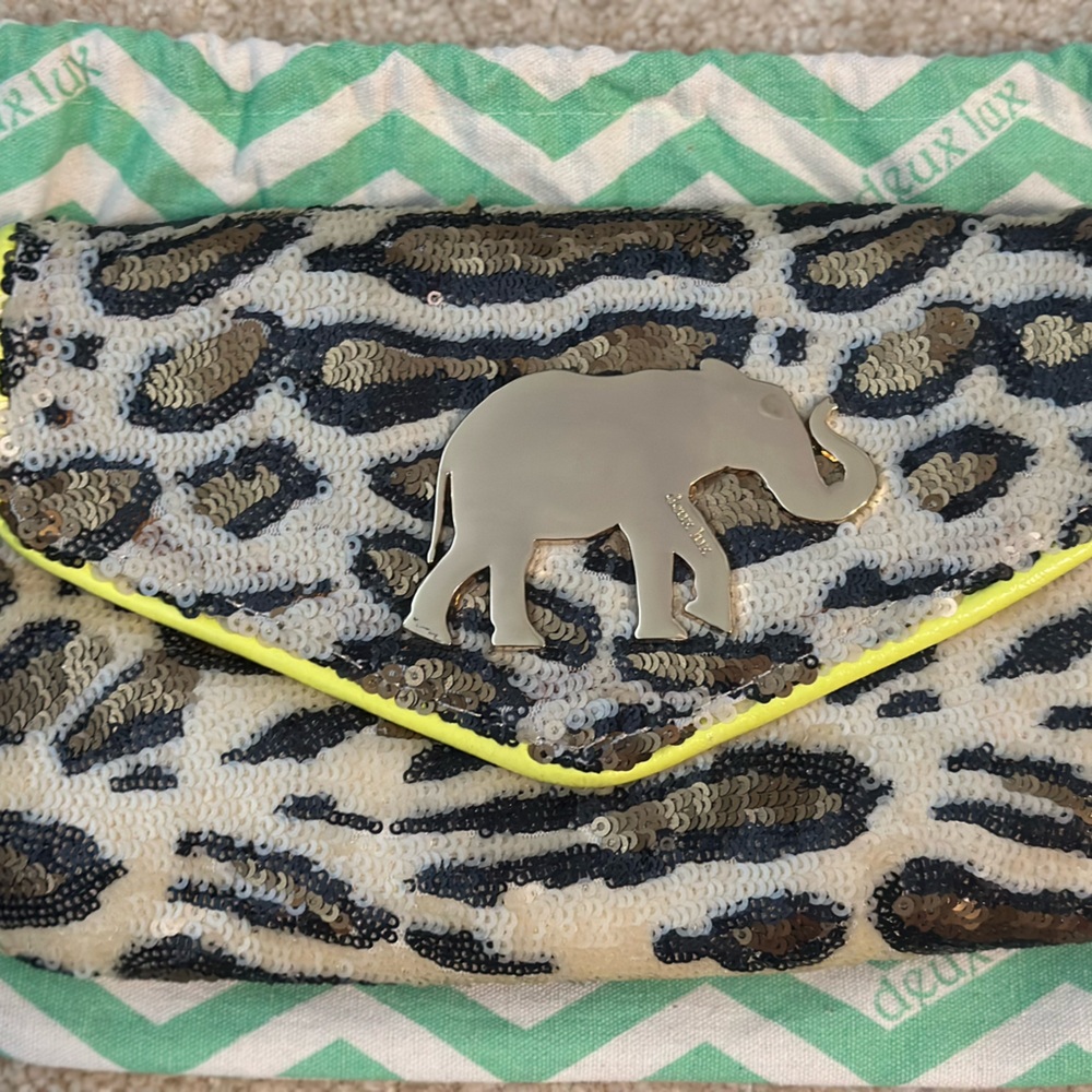 Deux Lux Neon Yellow Clutch
